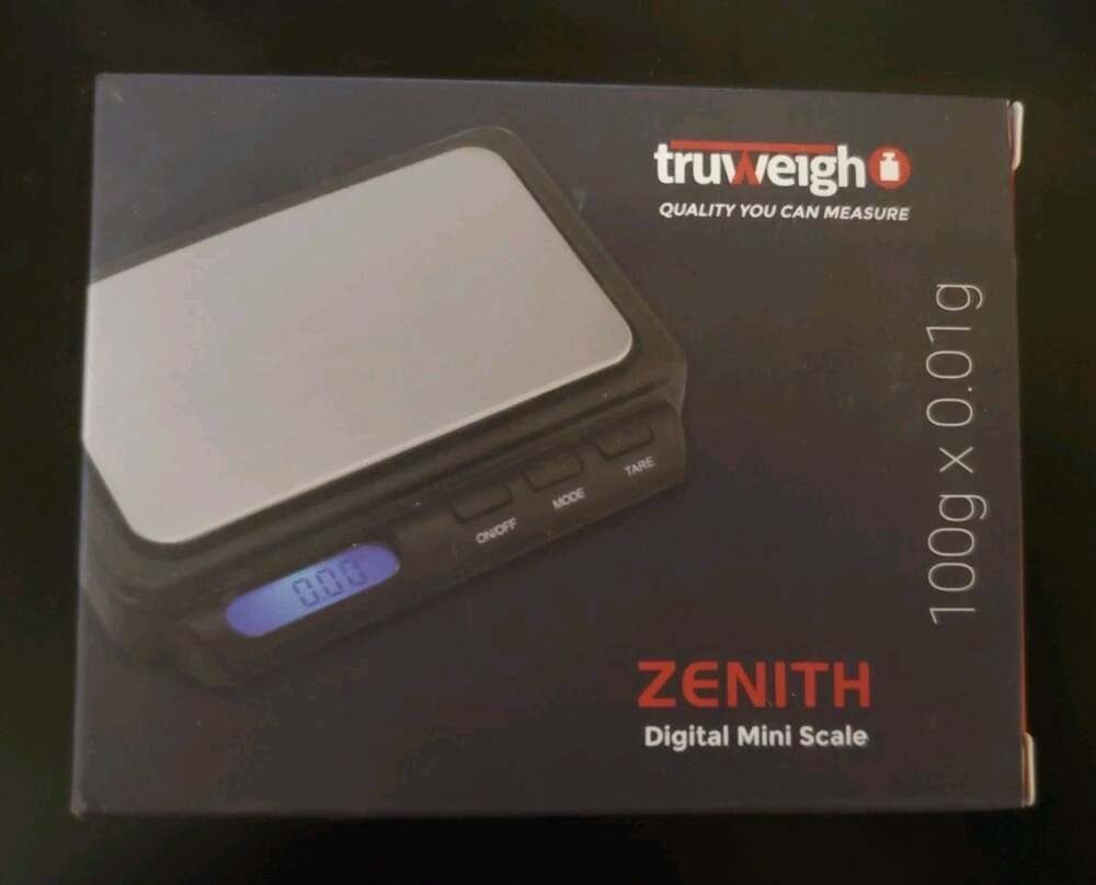 TRUWEIGH ZENITH DIGITAL MINI SCALE -- 100G X 0.1G Battery Operated